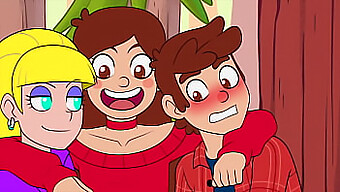 Paródia Na Kreslené Porno Z Gravity Falls: Lízanie Oholenej Kundičky A Jazda Na Kohútiku Kovbojky