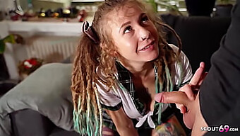 German Amateur Teen With Dreadlocks Seduced By Teacher For Sex