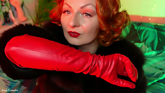 Experience The Thrill Of Gloves And Asmr In A Lengthy Video Featuring A Stunning Pin-Up Goddess