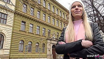 German Teen Lucy Seduces Agent For Casting Role In Public