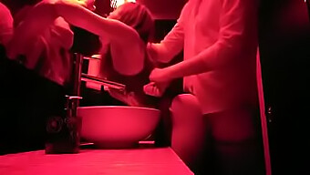 Men's restroom encounter at a nightclub