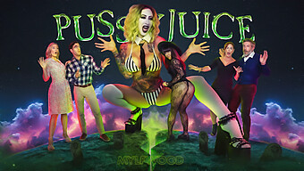 โมจิ โมนา นําการสวิงกิ้งที่ดุเดือดในล้อเลียน Beetlejuice Xxx