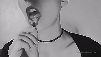 Amateur goddess indulges in eating helpless smaller ones