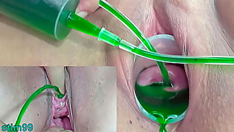 Japanese Mature Lesbians Explore Pissing And Cervix Inflation With Injections