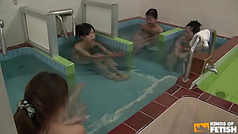 Public Shower Encounter With Japanese Girls And A Pervert Man