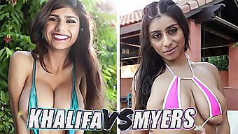 大屁股阿拉伯美女mia Khalifa和violet Myers在合集视频中