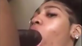 African Amateur Woman Gives Huge Black Cock Blowjob