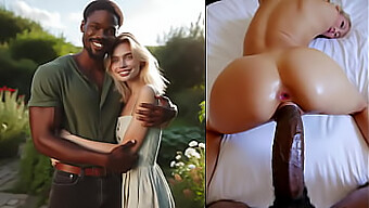 Interracial Love Affair: Busty Blonde Wife Pleasured By Well-Endowed Lover