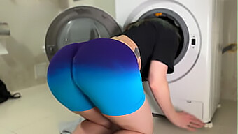 Big Cock To The Rescue: Stepsis In Distress At The Laundry